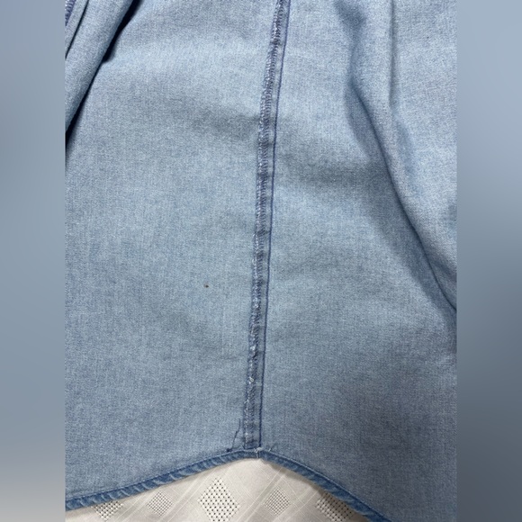 Vintage Disney Sleeveless Denim Shirt – Mickey & Friends | Size M - Picture 9 of 13